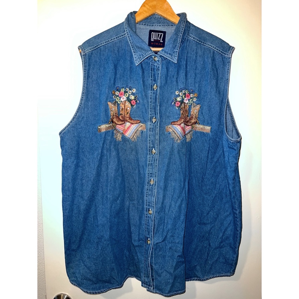 Western Embroidered Denim